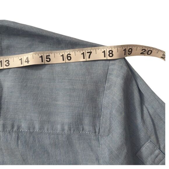 J.Crew Denim Button-Up Blouse- 0 - Picture 7 of 8